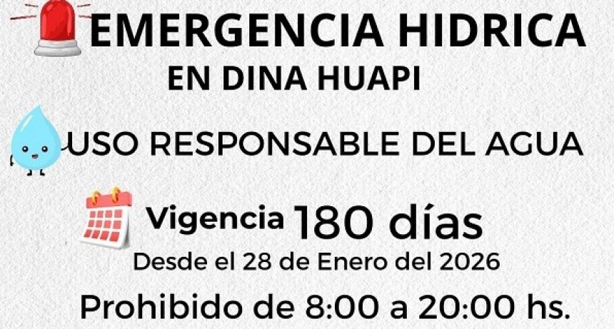 Dina Huapi solicita un uso responsable del agua por la emergencia hídrica