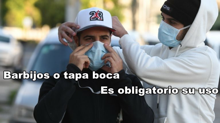 Es obligatorio el uso de protectores faciales en Río Negro