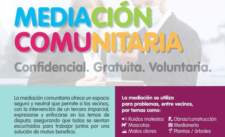 Servicio de mediación cominitaria: Una herramienta para resolver conflictos vecinales