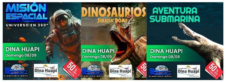 Dinosaurios Aventura Submarina y Universo que no te podes perder