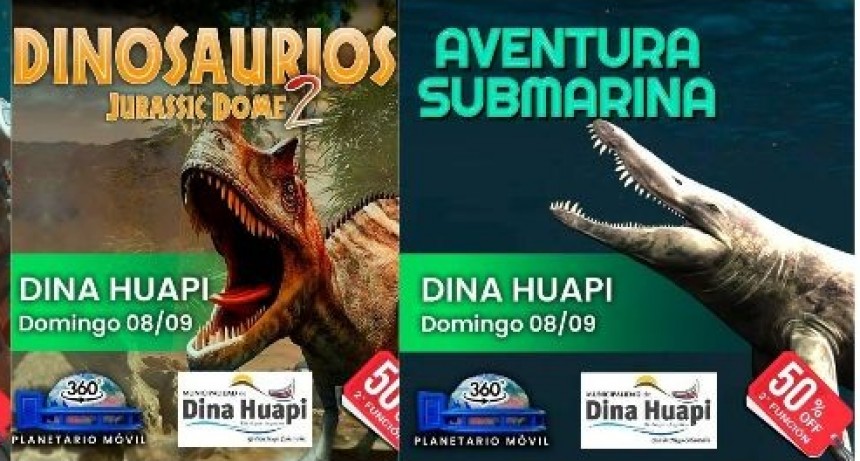 Dinosaurios Aventura Submarina y Universo que no te podes perder