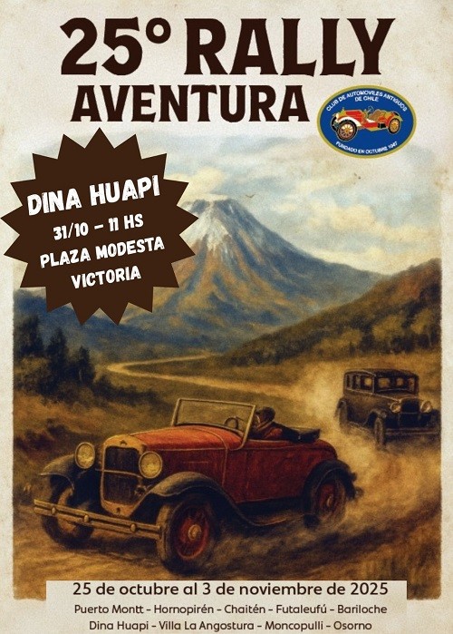 Dina Huapi se llena de historia sobre ruedas