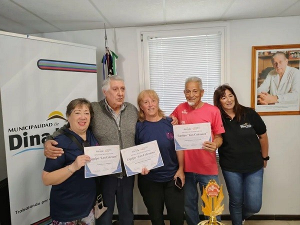 Dina Huapi reconoció a los campeones del Newcom +60 y a los representantes de tejo