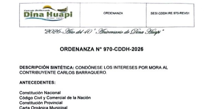 Paez y Balseiro condonan deuda a un conocido vecino dinahuapense